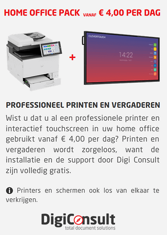 Printen en scannen vanuit uw home office